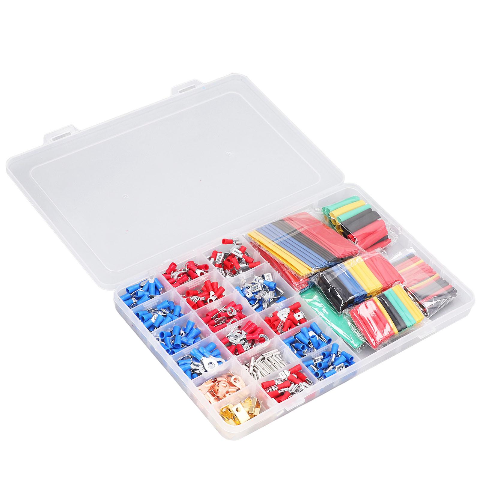 678PCS Cold Pressed Terminals Kit Rubber Electrical Insulated Terminals Assortment Kit with Storage
678PCS Cold Pressed Terminals Kit Rubber Electrical Insulated Terminals Assortment Kit with Storage