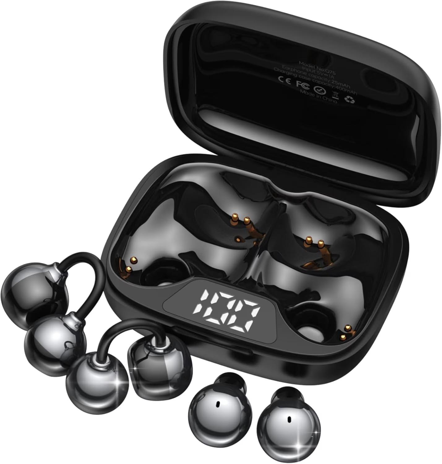 2-in-1 Wireless Earbuds Set, Open-Ear Clip & Sleep Headphones, 36H Battery, Bass Sound, Ultra Comfortable, IPX5 , Stylish For Work/Sport/Sleep ONE SIZE чорний
2-in-1 Wireless Earbuds Set, Open-Ear Clip & Sleep Headphones, 36H Battery, Bass Sound, Ultra Comfortable, IPX5 , Stylish For Work/Sport/Sleep ONE SIZE чорний