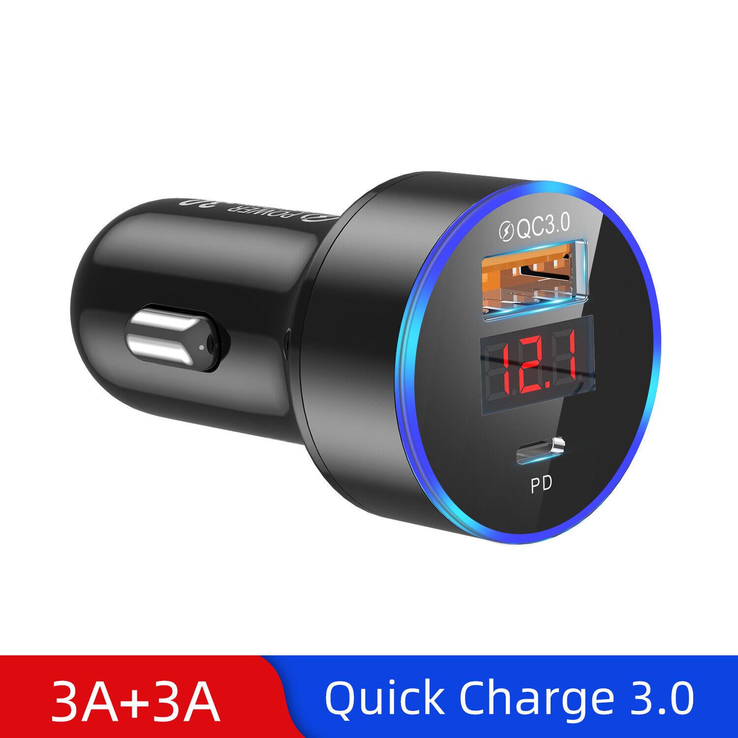 For Fast Car Charger 2 Port USB + TYPE C Universal Socket Adapter For IPhone Samsung чорний
For Fast Car Charger 2 Port USB + TYPE C Universal Socket Adapter For IPhone Samsung чорний