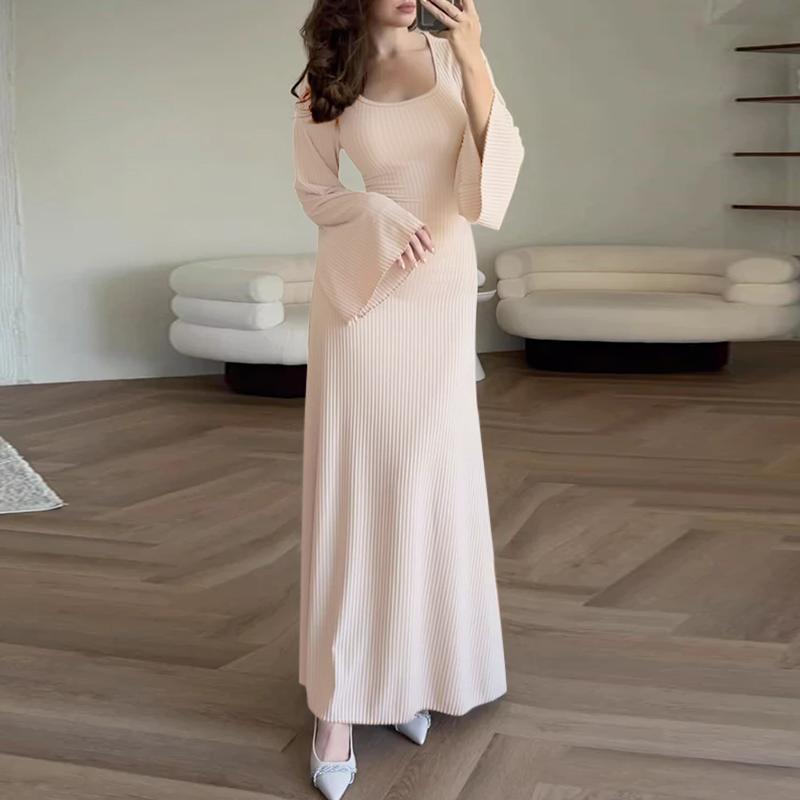 ZANZEA Женские винтажные платья с круглым вырезом, рукавами-трубами, длинными рукавами, облегающие, вязаные L
ZANZEA Женские винтажные платья с круглым вырезом, рукавами-трубами, длинными рукавами, облегающие, вязаные L