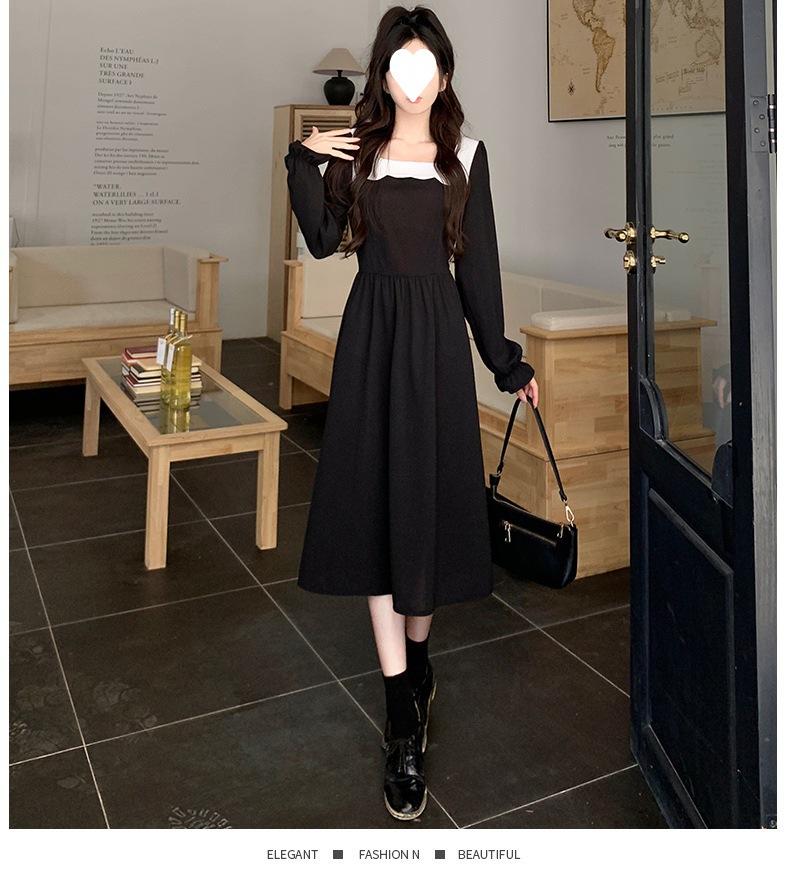 Spring and autumn square collar dress women s new small waist temperament celebrity long dress high sense 3XL
Spring and autumn square collar dress women s new small waist temperament celebrity long dress high sense 3XL
