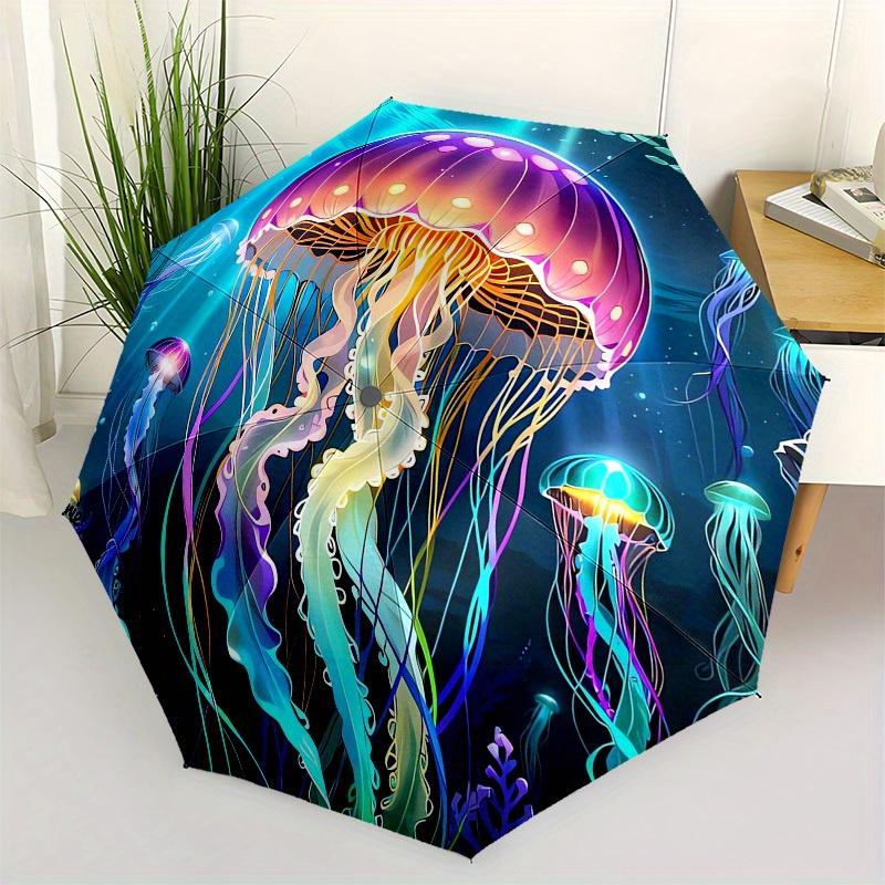 1pc Colorful Jellyfish Ocean Scene Umbrella with Plastic Handle,Suitable for All Seasons Home Travel Outdoor UmbrellaB1804
1pc Colorful Jellyfish Ocean Scene Umbrella with Plastic Handle,Suitable for All Seasons Home Travel Outdoor UmbrellaB1804