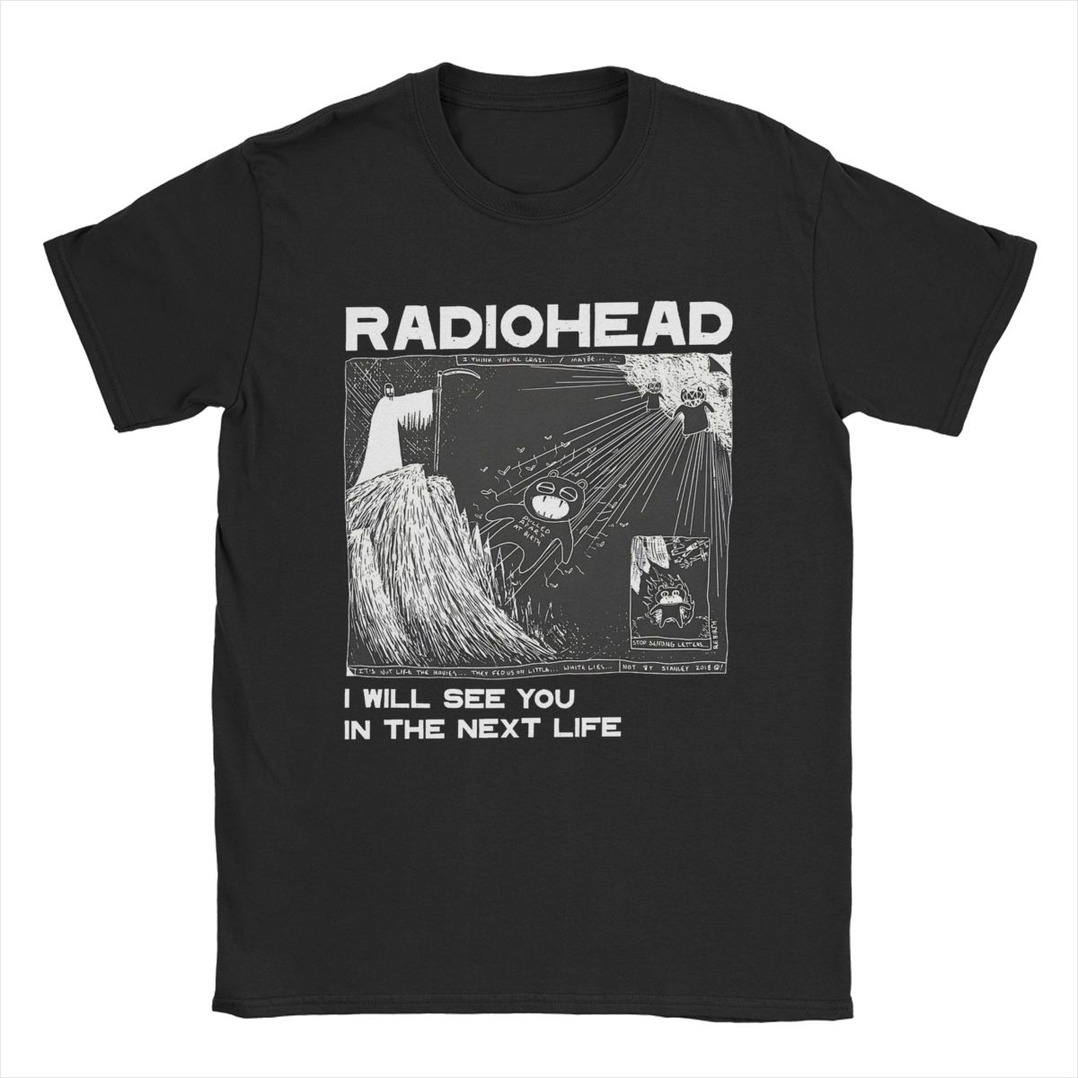 Винтажная футболка Radiohead для мужчин с круглым вырезом, 100% хлопок, футболка с коротким рукавом, одежда для взрослых S чёрный
Винтажная футболка Radiohead для мужчин с круглым вырезом, 100% хлопок, футболка с коротким рукавом, одежда для взрослых S чёрный