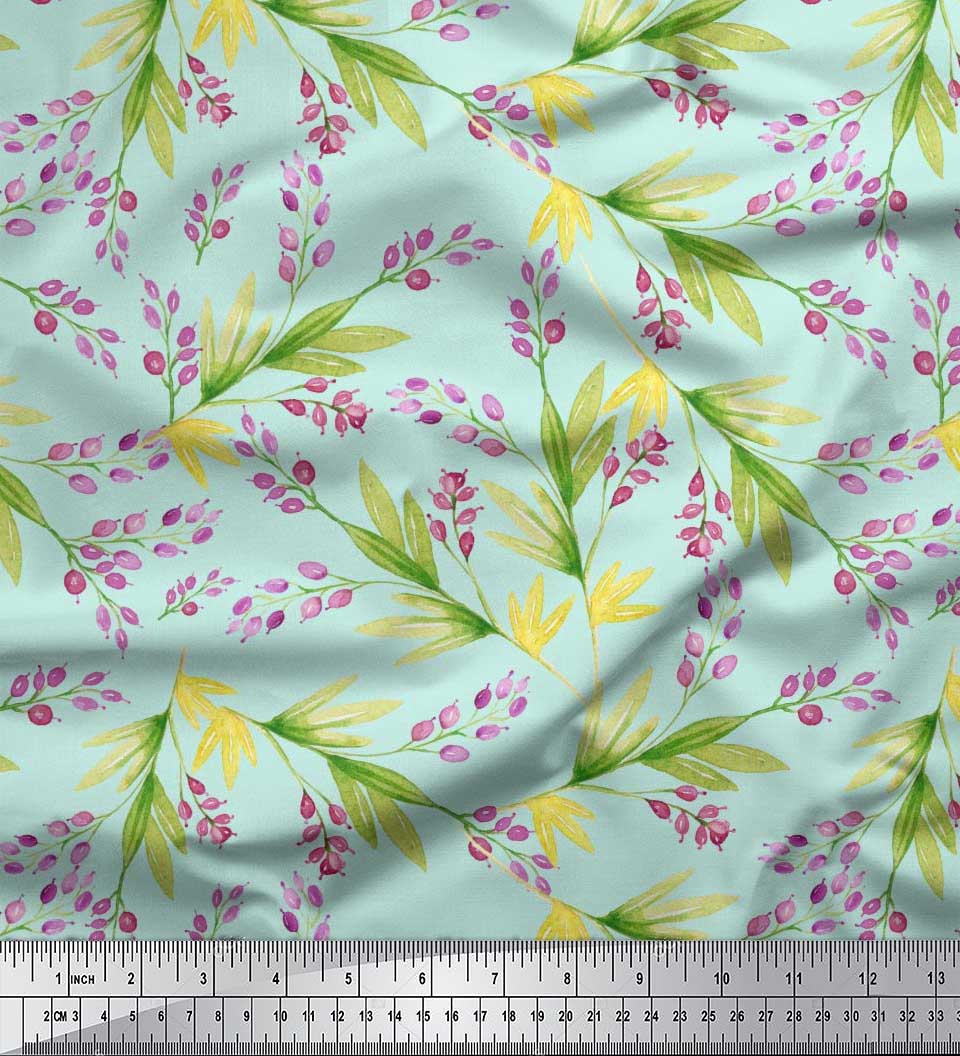 Тканина Soimoi Japan Crepe Satin Leaves & Berries Watercolor Decor Fabric Printed meter 42 Inch 42 Inch Wide - Poly Crepe зелений
Тканина Soimoi Japan Crepe Satin Leaves & Berries Watercolor Decor Fabric Printed meter 42 Inch 42 Inch Wide - Poly Crepe зелений