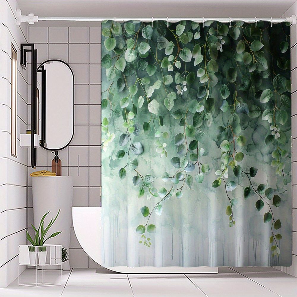 Green Leaf Vine Shower Curtain Watercolor Plant Art Bathroom Decor Nature Garden Bath Curtains For Modern Home Interior W60H190(CM)-1 Pcs
Green Leaf Vine Shower Curtain Watercolor Plant Art Bathroom Decor Nature Garden Bath Curtains For Modern Home Interior W60H190(CM)-1 Pcs