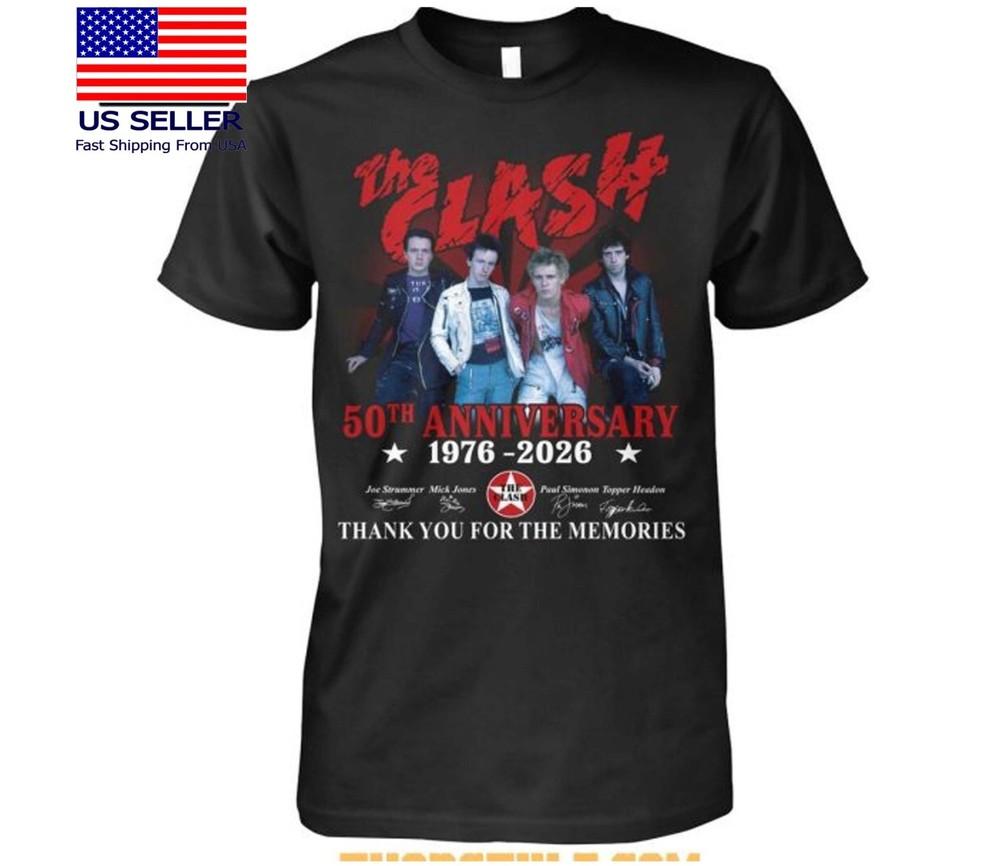 The Clash 50th Anniversary 19762026 Multicolor TShirt Fan gift Unisex T-Shirt XXXL
The Clash 50th Anniversary 19762026 Multicolor TShirt Fan gift Unisex T-Shirt XXXL