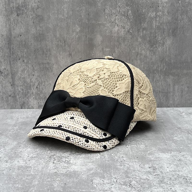 Spring And Summer Breathable Lace Polka Dot Bow Cap Female Cute Face Small Sunshade Baseball Hat M (56-58cm) adjustable
Spring And Summer Breathable Lace Polka Dot Bow Cap Female Cute Face Small Sunshade Baseball Hat M (56-58cm) adjustable