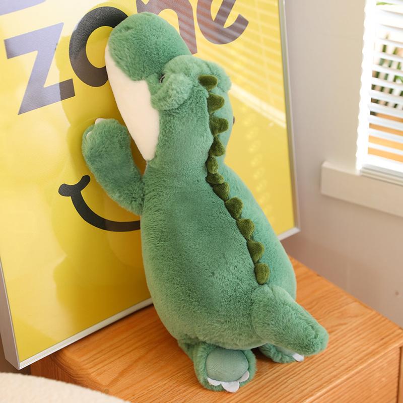 55-100 см Милый зеленый динозавр плюшевые игрушки для детей Мягкий набивной трицератопс Peluche Хороший домашний декор для детей Подарок на день рождения 55cm