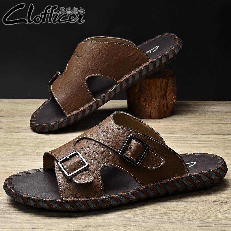 Men s Slippers Leather Flats Men Summer Non-Slip Casual Straight Slippers Unique Leather Half Drag Outdoor Walking Shoes 39
Men s Slippers Leather Flats Men Summer Non-Slip Casual Straight Slippers Unique Leather Half Drag Outdoor Walking Shoes 39