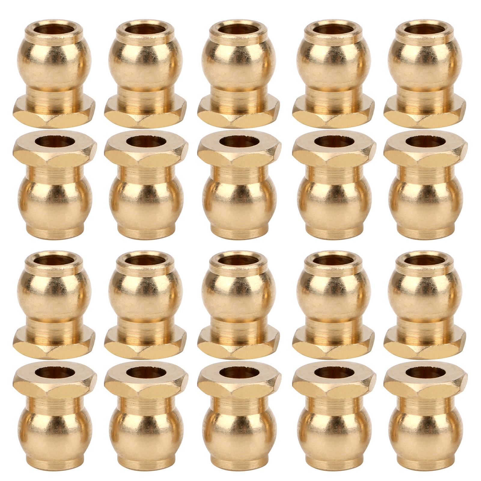 20pcs 1:10 1:8 Link Rod Ball Joint Metal Tie Rod Ends Copper RC Accessory for RC Crawler Truck
20pcs 1:10 1:8 Link Rod Ball Joint Metal Tie Rod Ends Copper RC Accessory for RC Crawler Truck