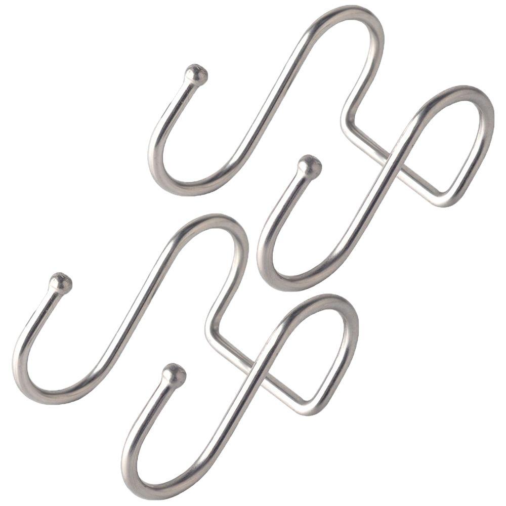 2Pcs Bathroom Organizer Stainless Steel Storage Rack Double S Shaped Hook Hanger Clasps Hooks
2Pcs Bathroom Organizer Stainless Steel Storage Rack Double S Shaped Hook Hanger Clasps Hooks