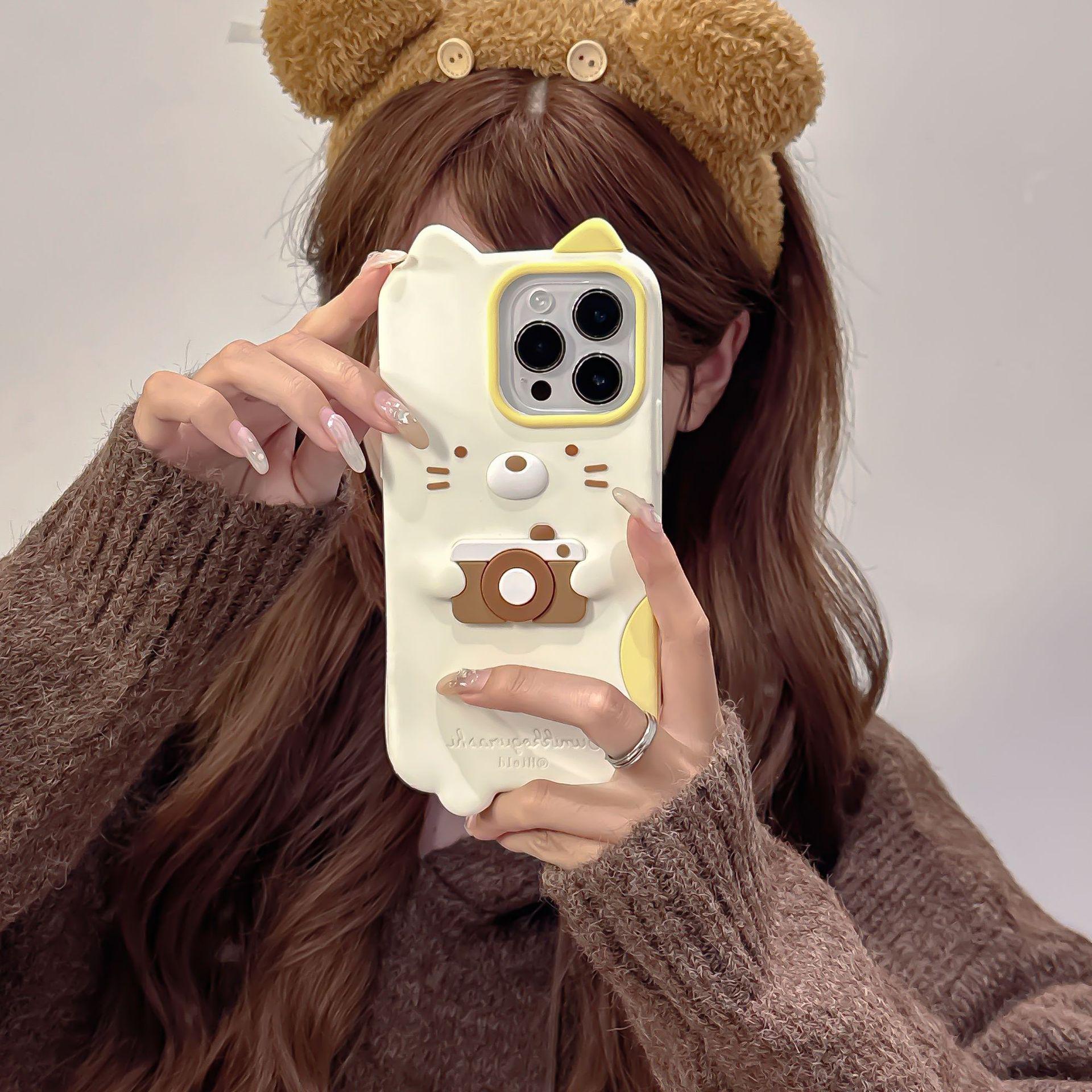 Cartoon Cute Cat Camera iPhone 13-16 Pro Max Anti-fall Case iPhone 16 Pro Max
Cartoon Cute Cat Camera iPhone 13-16 Pro Max Anti-fall Case iPhone 16 Pro Max