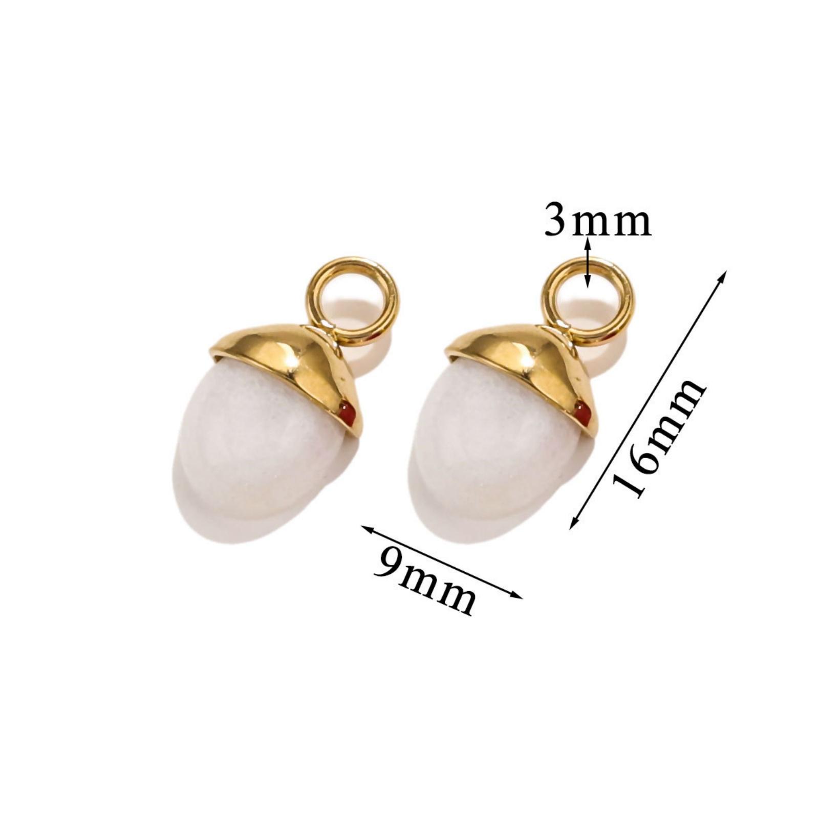 2 Piece 304 Stainless Steel Charms 18K Gold Plated Acorn Pendants For DIY Necklace Earrings Jewelry Making Findings 16mm x 9mm
2 Piece 304 Stainless Steel Charms 18K Gold Plated Acorn Pendants For DIY Necklace Earrings Jewelry Making Findings 16mm x 9mm
