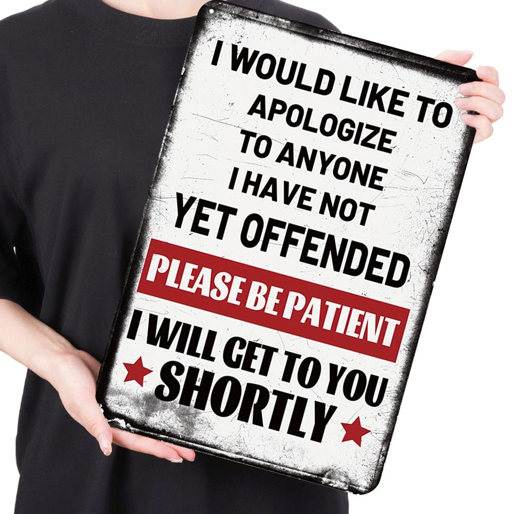 T0# Vintage Metal Plate Humorous Phrase Rectangular Iron Painting Home Decor30x4
T0# Vintage Metal Plate Humorous Phrase Rectangular Iron Painting Home Decor30x4