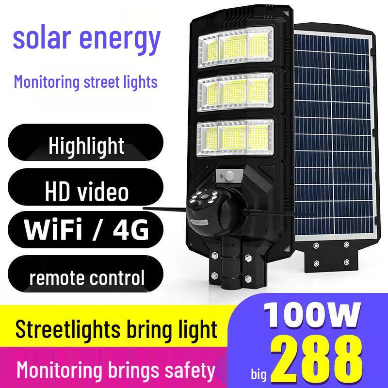 4G HD Solar-Powered Outdoor WiFi Camera with Motion Detection and Remote Monitoring Streetlight Monitoring All-in-One - WiFi Version
4G HD Solar-Powered Outdoor WiFi Camera with Motion Detection and Remote Monitoring Streetlight Monitoring All-in-One - WiFi Version