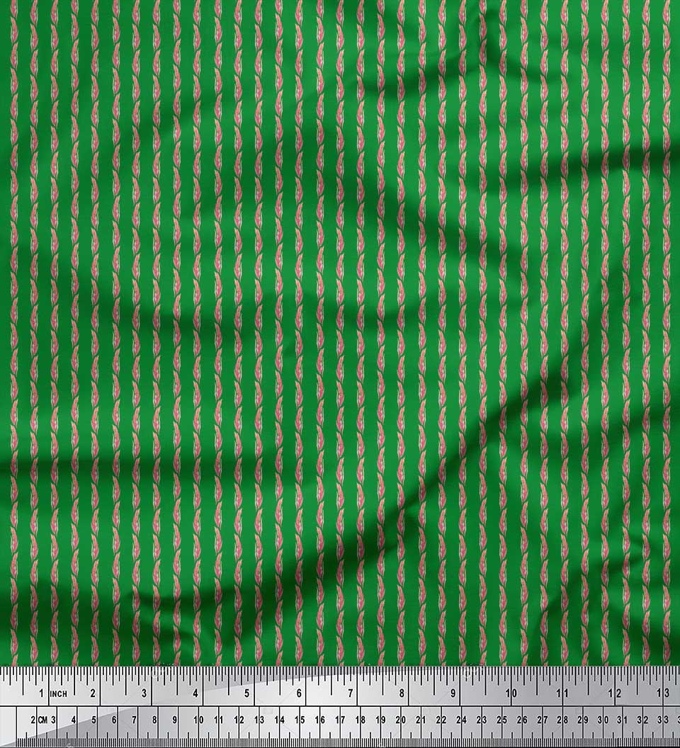 Soimoi Green Poly Crepe Тканина Пшеничне листя друку Тканина на метр 42 дюйма 42 Inch Wide - Poly Crepe зелений
Soimoi Green Poly Crepe Тканина Пшеничне листя друку Тканина на метр 42 дюйма 42 Inch Wide - Poly Crepe зелений