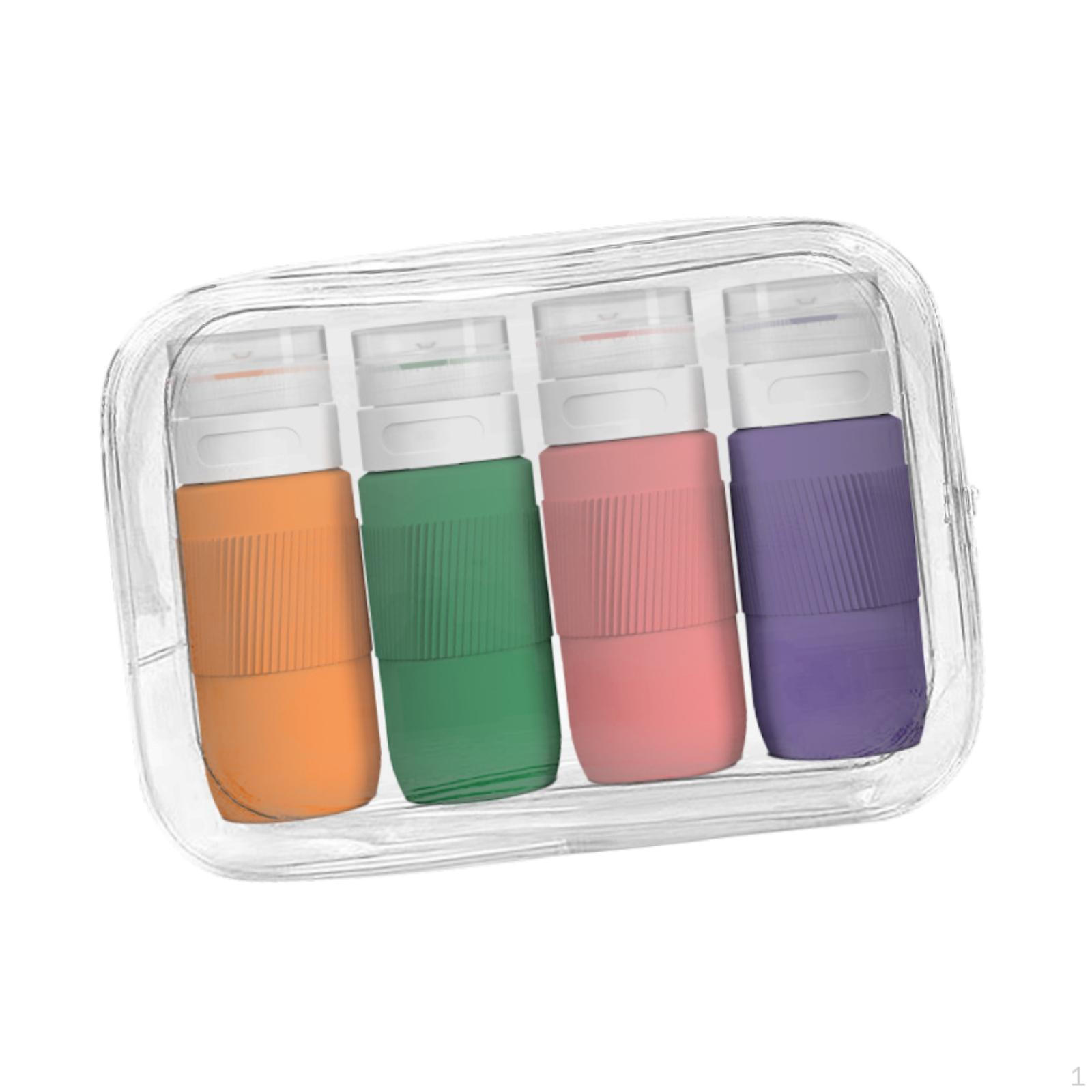 4 пляшечки для туалетного приладдя, герметичні, 80 мл, універсальні, герметичні Dark Color
4 пляшечки для туалетного приладдя, герметичні, 80 мл, універсальні, герметичні Dark Color