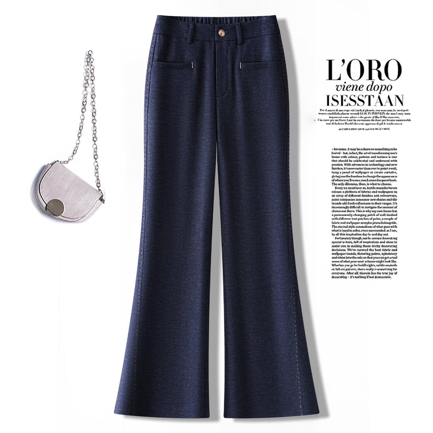Petite Women s Spring/Summer Micro-Flare Drapey Stretch Pants - Casual Wide-Leg Bell Bottoms (2026) L темно-синього кольору
Petite Women s Spring/Summer Micro-Flare Drapey Stretch Pants - Casual Wide-Leg Bell Bottoms (2026) L темно-синього кольору