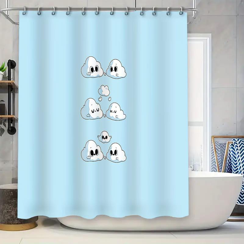Cute Cartoon Cloud Shower Curtain Waterproof Bathroom Decor Anime Vanlife Hippie Fabric Backdrop Washroom Liner Artistic Design W60H190(CM)-1 Pcs
Cute Cartoon Cloud Shower Curtain Waterproof Bathroom Decor Anime Vanlife Hippie Fabric Backdrop Washroom Liner Artistic Design W60H190(CM)-1 Pcs