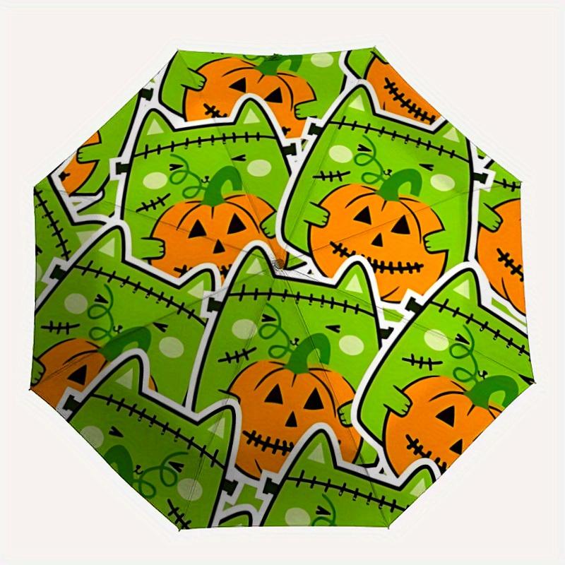 1pc Halloween Automatic Folding Umbrella - 8-Rib Iron Frame, Windproof, Portable Sunshade with Plastic Handle for Travel & Outdoor Activitie
1pc Halloween Automatic Folding Umbrella - 8-Rib Iron Frame, Windproof, Portable Sunshade with Plastic Handle for Travel & Outdoor Activitie