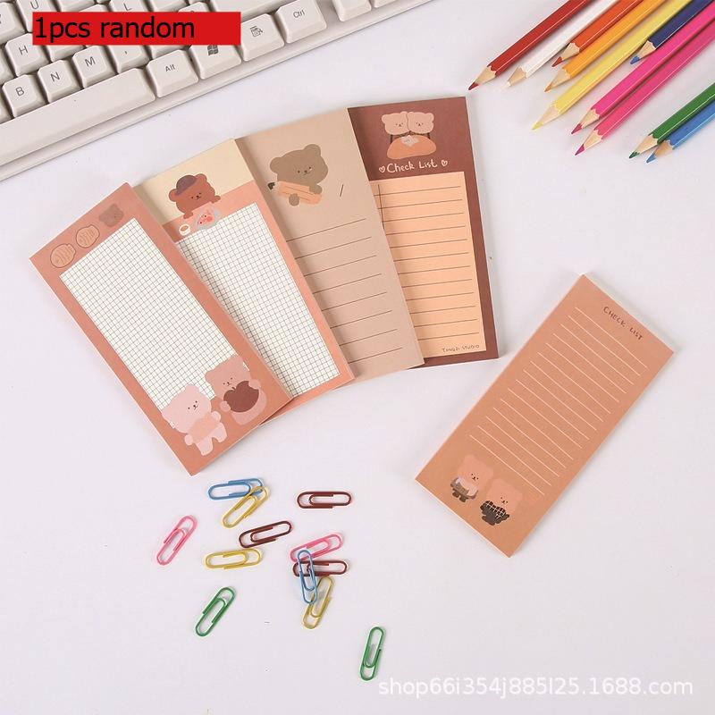 Gift Internet Celebrity Cookie Bear Note Memo Pad Long Cute Bear Student Message Portable Notebook Kawai Stationery Lovely
Gift Internet Celebrity Cookie Bear Note Memo Pad Long Cute Bear Student Message Portable Notebook Kawai Stationery Lovely