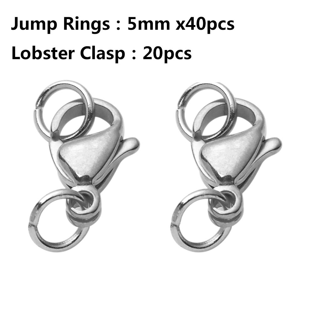 20-40pcs Gold Stainless Steel Lobster Clasps Hooks Connectors Jump Rings For Bracelet Necklace Chain DIY Jewelry Making Findings 6x10mm
20-40pcs Gold Stainless Steel Lobster Clasps Hooks Connectors Jump Rings For Bracelet Necklace Chain DIY Jewelry Making Findings 6x10mm