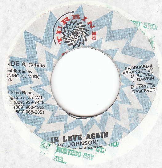 7inch Record TERRY GANZIE - In Love Again NONE Turbine Records 1995 Jamaica Reggae, Ska & Dub Used
7inch Record TERRY GANZIE - In Love Again NONE Turbine Records 1995 Jamaica Reggae, Ska & Dub Used