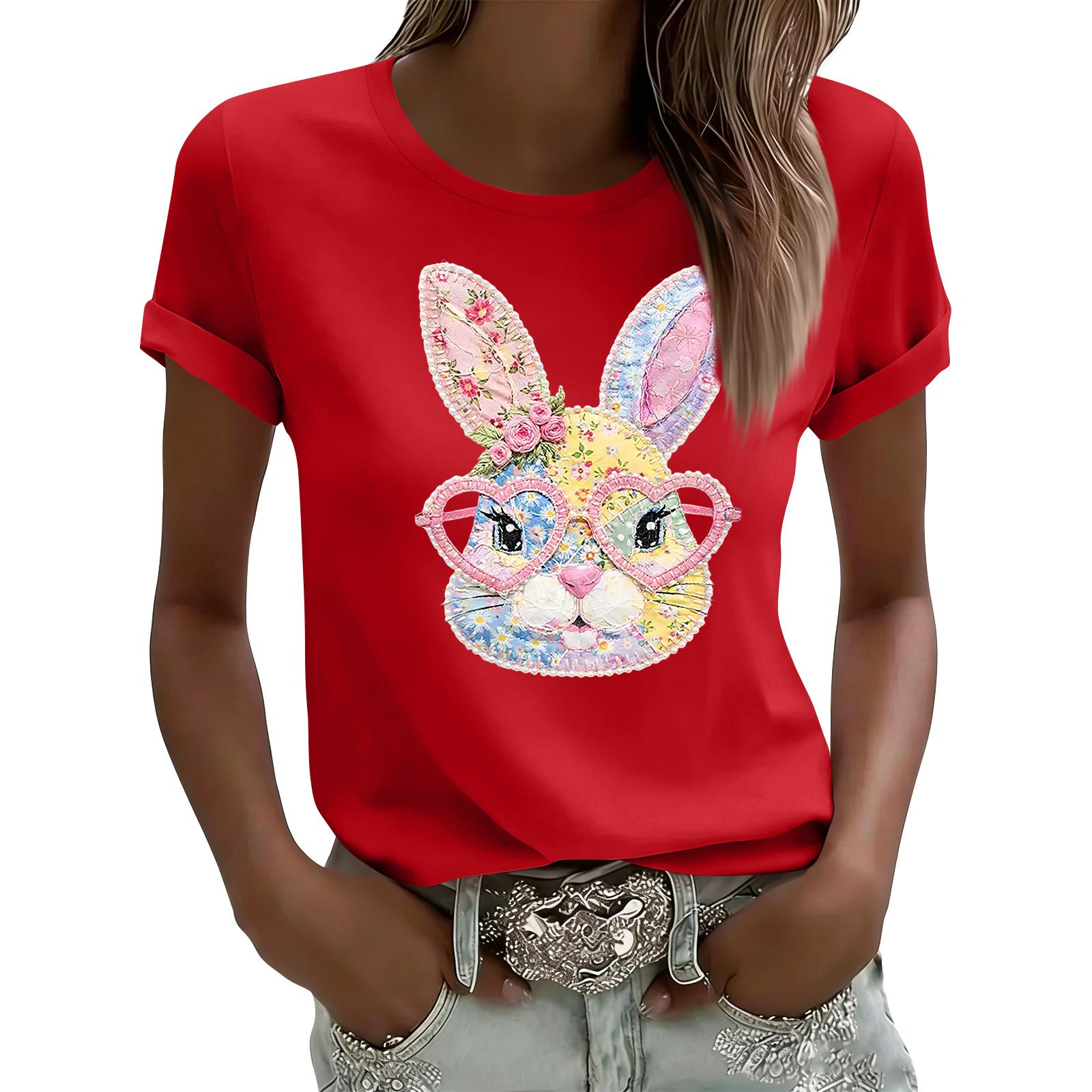 Women s Casual Printed T-Shirt Round Neck Pullover Short Sleeve Top M червоний
Women s Casual Printed T-Shirt Round Neck Pullover Short Sleeve Top M червоний