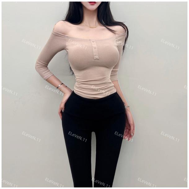 Cartoon One-Shoulder Buttoned 3/4 Sleeve Slimming T-Shirt for Women Medium абрикосовый
Cartoon One-Shoulder Buttoned 3/4 Sleeve Slimming T-Shirt for Women Medium абрикосовый