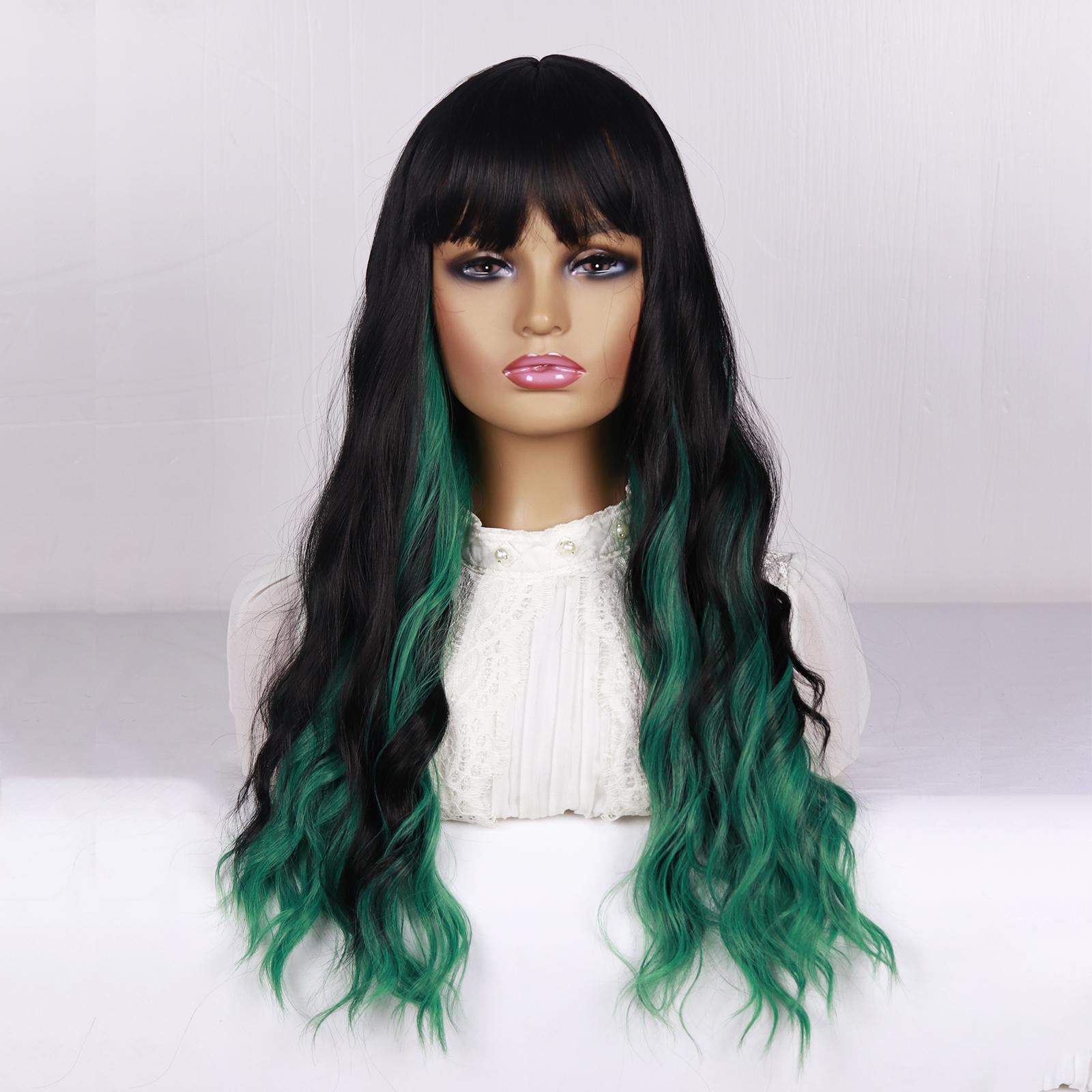 MERISIHAIR Зеленый парик с челкой Парик синего цвета Мокрые и волнистые длинные свободные вьющиеся волны Синтетическое термостойкое волокно Черный парик из зеленых волос с омбре для женщин
MERISIHAIR Зеленый парик с челкой Парик синего цвета Мокрые и волнистые длинные свободные вьющиеся волны Синтетическое термостойкое волокно Черный парик из зеленых волос с омбре для женщин