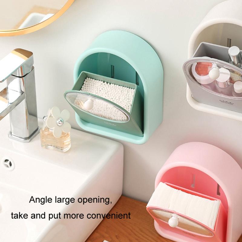 Bathroom Wall-Mounted Cotton Swab Holder Cosmetic Storage Box for Cotton Swabs,Makeup Pads White
Bathroom Wall-Mounted Cotton Swab Holder Cosmetic Storage Box for Cotton Swabs,Makeup Pads White