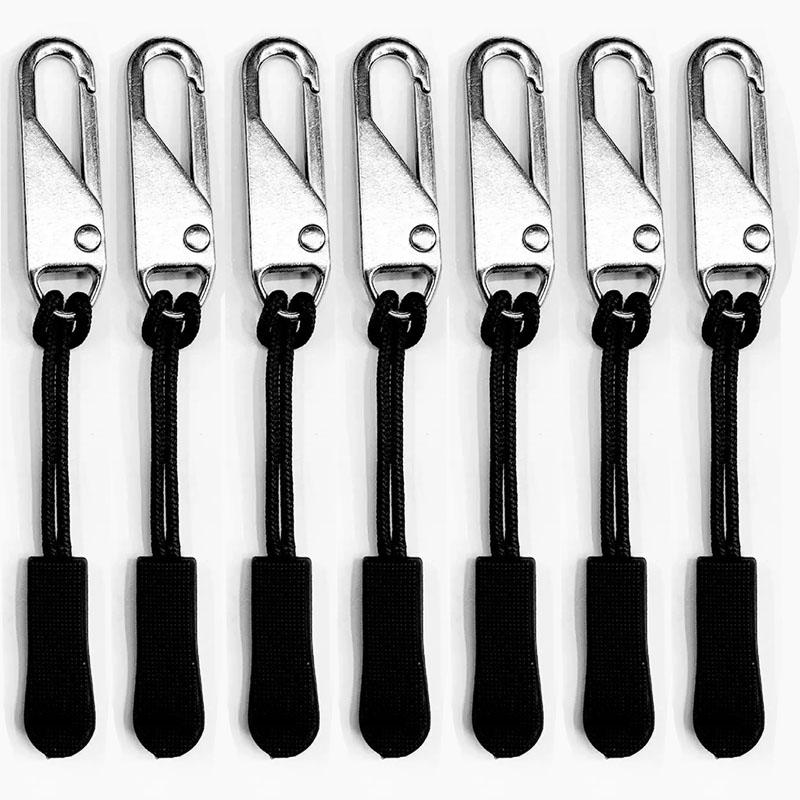 Quick Instant Zipper Repair Kit Universal Zipper Pulls with Cord Metal Zipper Sliders Replacement Bags Clothes Extend Puller 5pcs срібний
Quick Instant Zipper Repair Kit Universal Zipper Pulls with Cord Metal Zipper Sliders Replacement Bags Clothes Extend Puller 5pcs срібний