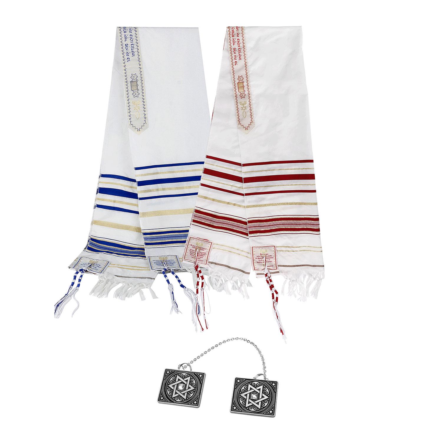Молитвенный платок BRTAGG Tallit с зажимами и сумкой 
Молитвенный платок BRTAGG Tallit с зажимами и сумкой