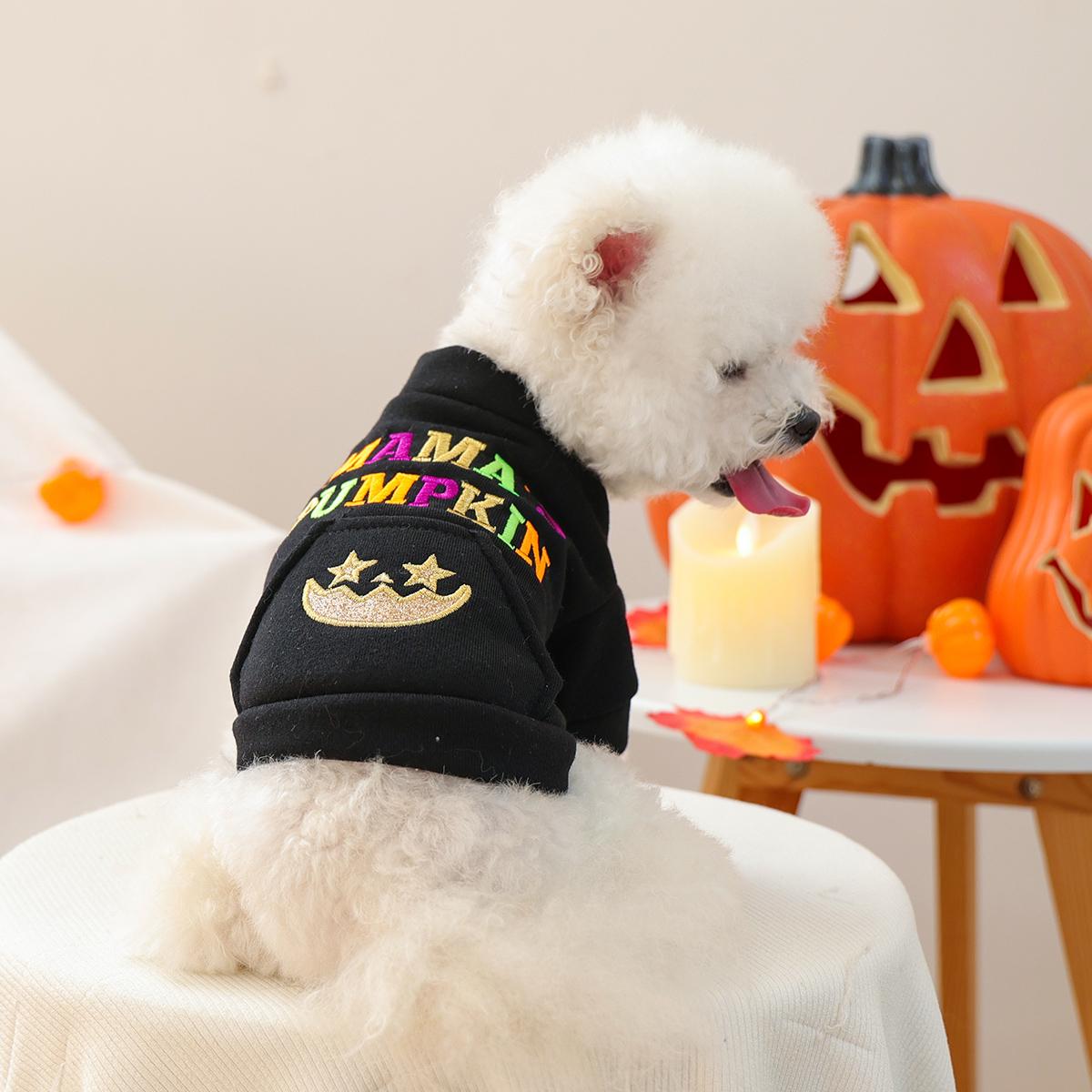 1PC Mom s Pumpkin Halloween Sweater Pet Clothes Cute Pet Black Embroidered Alphabet Grimace Sweater Warm Little Demon Pet Jacket XL
1PC Mom s Pumpkin Halloween Sweater Pet Clothes Cute Pet Black Embroidered Alphabet Grimace Sweater Warm Little Demon Pet Jacket XL