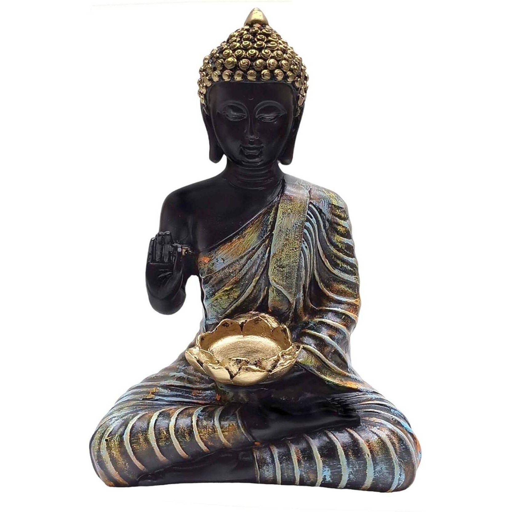 Медитирующий сидящий Будда статуэтка идол домашний декор гостиная подарки декоративная статуэтка - 27 см (Смола, Разноцветный, Черный)
Медитирующий сидящий Будда статуэтка идол домашний декор гостиная подарки декоративная статуэтка - 27 см (Смола, Разноцветный, Черный)