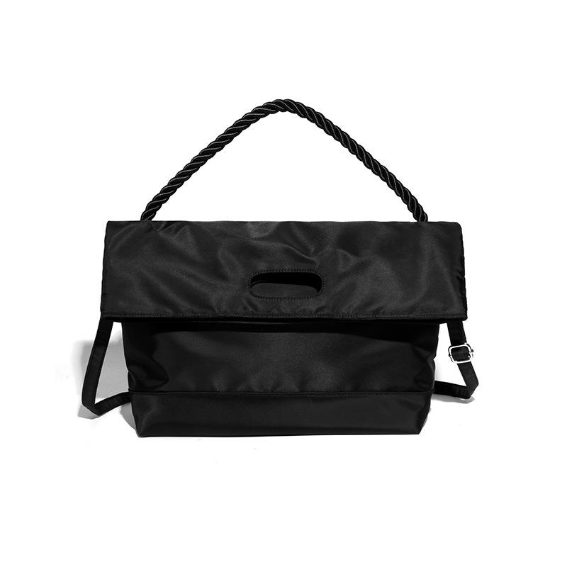 Сумка-багет из ткани Оксфорд большой вместимости для поездок на работу, новая осенне-зимняя сумка для покупок, женская сумка с логотипом, товар для прямых эфиров