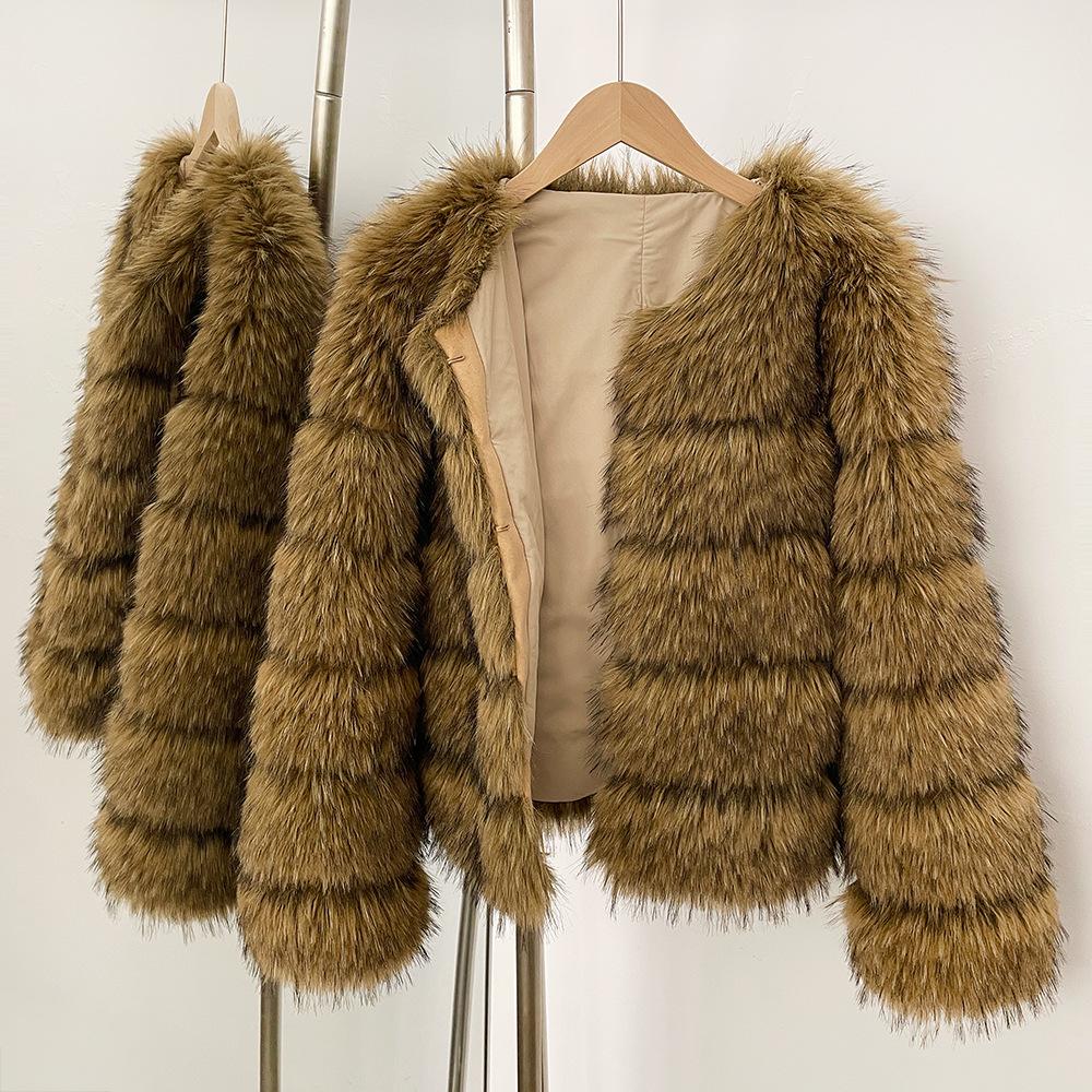 High Quality Faux Fur Grass Jacket Short Winter Women s O Neck Thick Warm Plush Jacket 2026 S
High Quality Faux Fur Grass Jacket Short Winter Women s O Neck Thick Warm Plush Jacket 2026 S