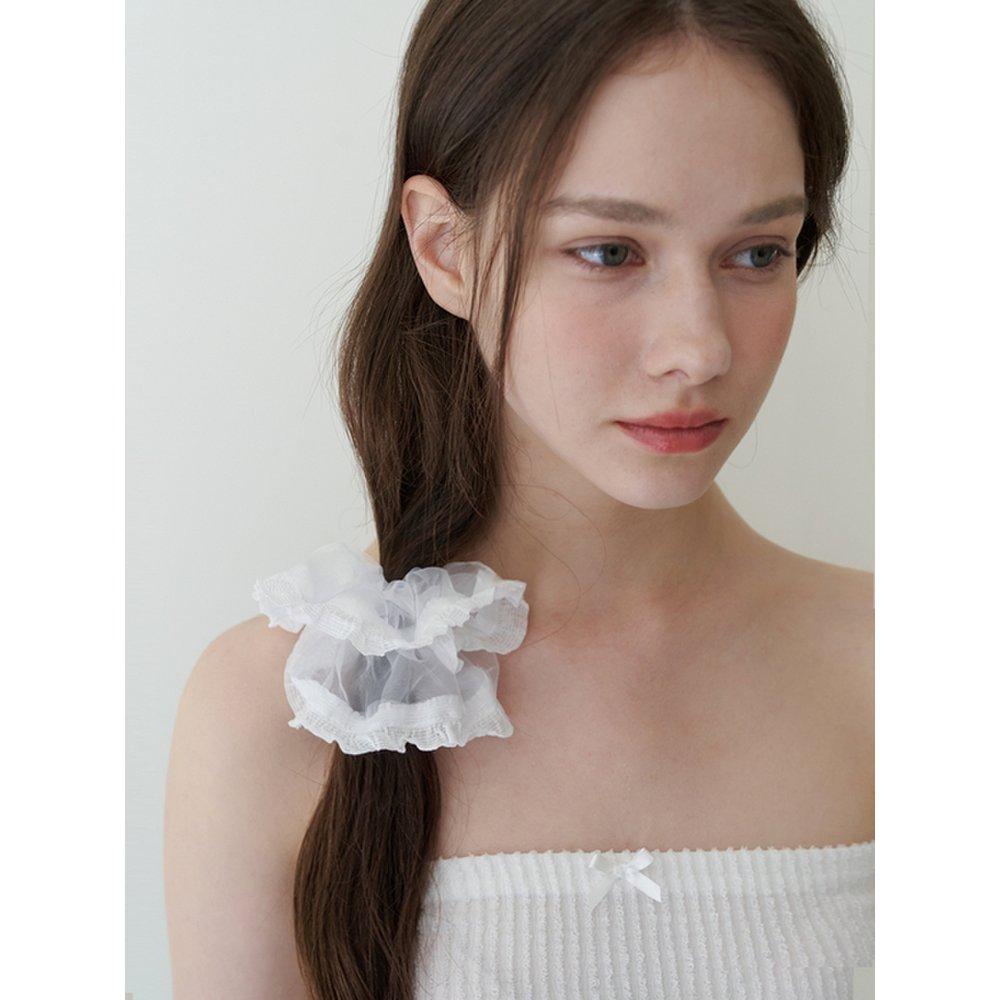 Organdy Petit Lace Scrunch - White
Organdy Petit Lace Scrunch - White