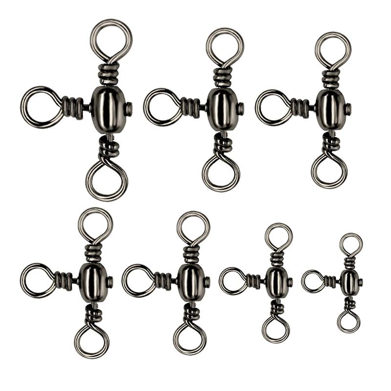 50PCS/Bag Fishing Accessories Black Nickel Plating Three-Prong Connector T-Swivel Sub-Line Splitter Outdoor Fishing Bazi Ring
50PCS/Bag Fishing Accessories Black Nickel Plating Three-Prong Connector T-Swivel Sub-Line Splitter Outdoor Fishing Bazi Ring