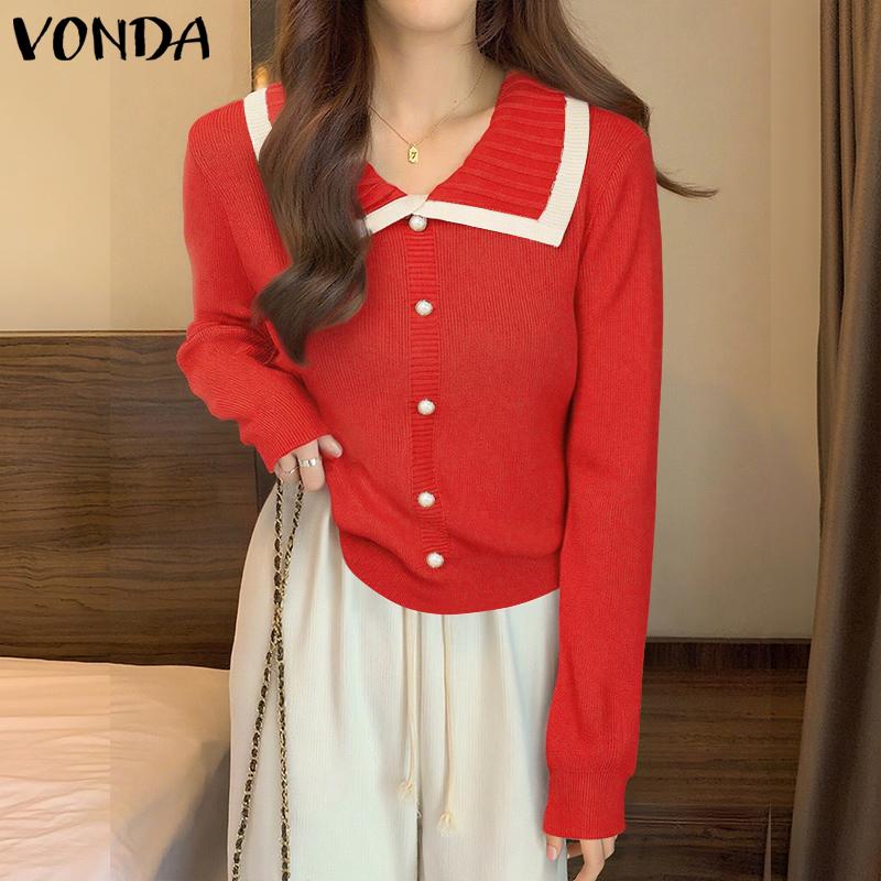 VONDA Women Casual Loose Lapel Neck Long Sleeve Knitted Cardigans Sweaters F красный
VONDA Women Casual Loose Lapel Neck Long Sleeve Knitted Cardigans Sweaters F красный