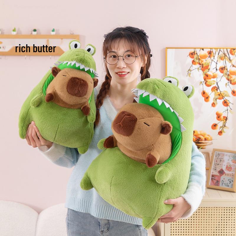 Cute Capybara Crocodile Plush Pillow - Large Soft Toy & Birthday Gift 30cm (0.3kg) зелёный
Cute Capybara Crocodile Plush Pillow - Large Soft Toy & Birthday Gift 30cm (0.3kg) зелёный