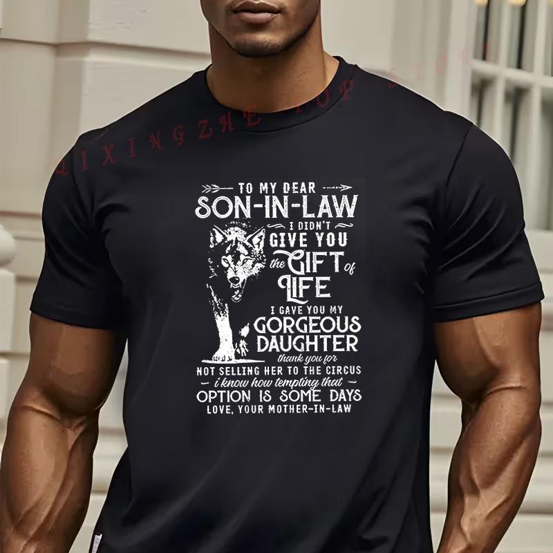 Humorous VintageStyle Black TShirt For SoninLaw Featuring Playful Illustration Of Wolf Whimsical T Oneck Casual Top 4XL
Humorous VintageStyle Black TShirt For SoninLaw Featuring Playful Illustration Of Wolf Whimsical T Oneck Casual Top 4XL