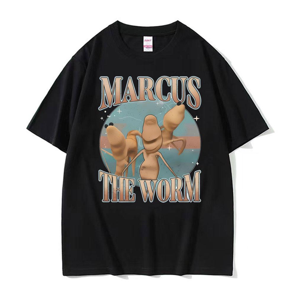 New Marcus The Worm Funny Meme T-Shirts Men Women Vintage Trending Classic Humor T Shirts Casual Oversized Loose Tshirt Clothing 5XL
New Marcus The Worm Funny Meme T-Shirts Men Women Vintage Trending Classic Humor T Shirts Casual Oversized Loose Tshirt Clothing 5XL