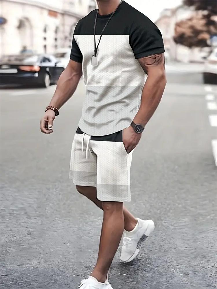 Summer Pockets Shorts Set, Men s Stripe 3D Print Short Sleeve Tee Elastic Waist Shorts Set Plus Size Loose O-Neck T-shirt 2 Pieces 6XL
Summer Pockets Shorts Set, Men s Stripe 3D Print Short Sleeve Tee Elastic Waist Shorts Set Plus Size Loose O-Neck T-shirt 2 Pieces 6XL
