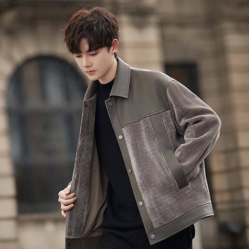 Куртка из искусственной кожи, короткая мужская осенняя новая высококачественная свободная повседневная красивая сращенная кожаная куртка 2XL темно-коричневого
Куртка из искусственной кожи, короткая мужская осенняя новая высококачественная свободная повседневная красивая сращенная кожаная куртка 2XL темно-коричневого