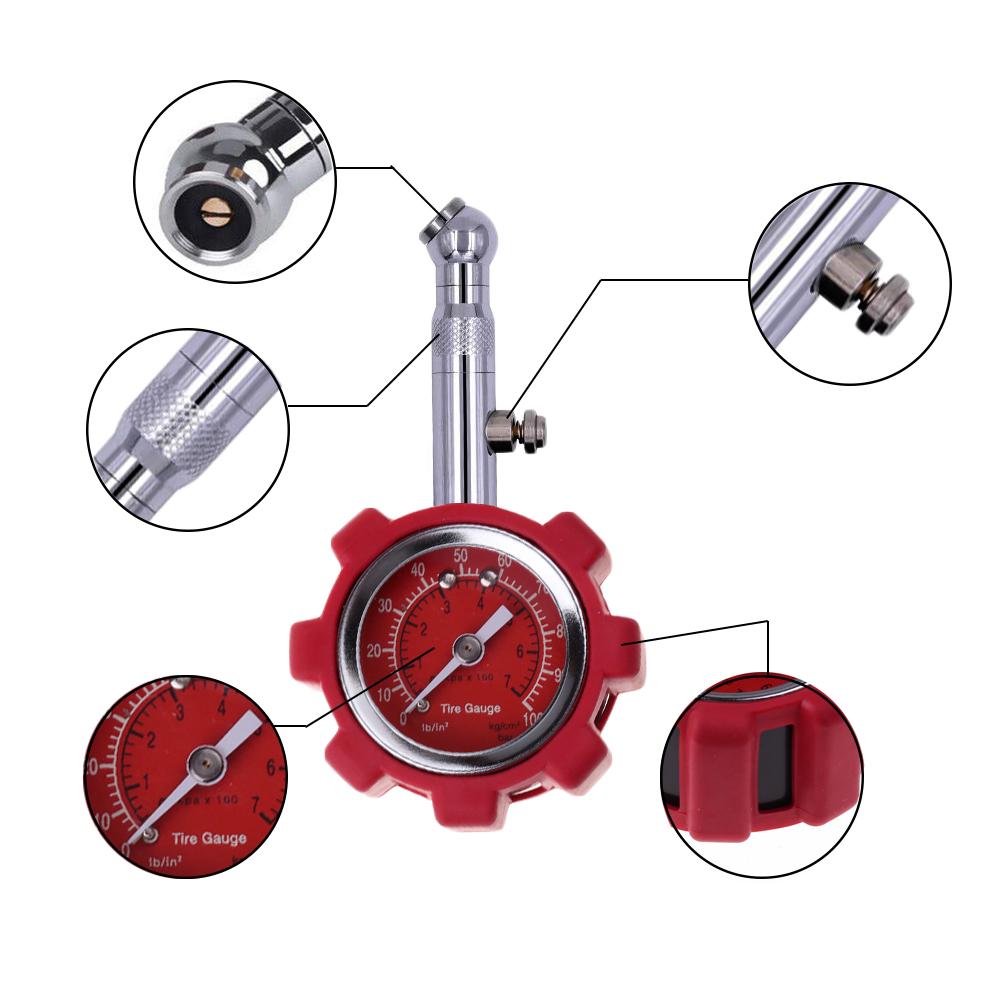 Car Truck Air Tire Monitor Tyre Gauge Air Pressure Gauge Dial Meter 0-100 PSI Tester Tool For Car Motorcycle Truck червоний
Car Truck Air Tire Monitor Tyre Gauge Air Pressure Gauge Dial Meter 0-100 PSI Tester Tool For Car Motorcycle Truck червоний