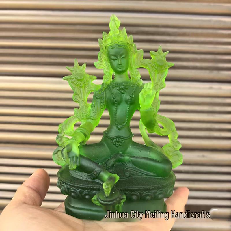 Green Tara Dolma Bodhisattva Resin Buddha Statue Ornament 12CM High
Green Tara Dolma Bodhisattva Resin Buddha Statue Ornament 12CM High