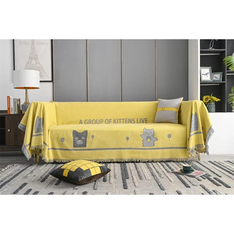 Nordic Modern Art Sofa Cover Double-sided All-purpose Simple Towel Anti-cat Scratching Couch Blanket 180x130cm
Nordic Modern Art Sofa Cover Double-sided All-purpose Simple Towel Anti-cat Scratching Couch Blanket 180x130cm