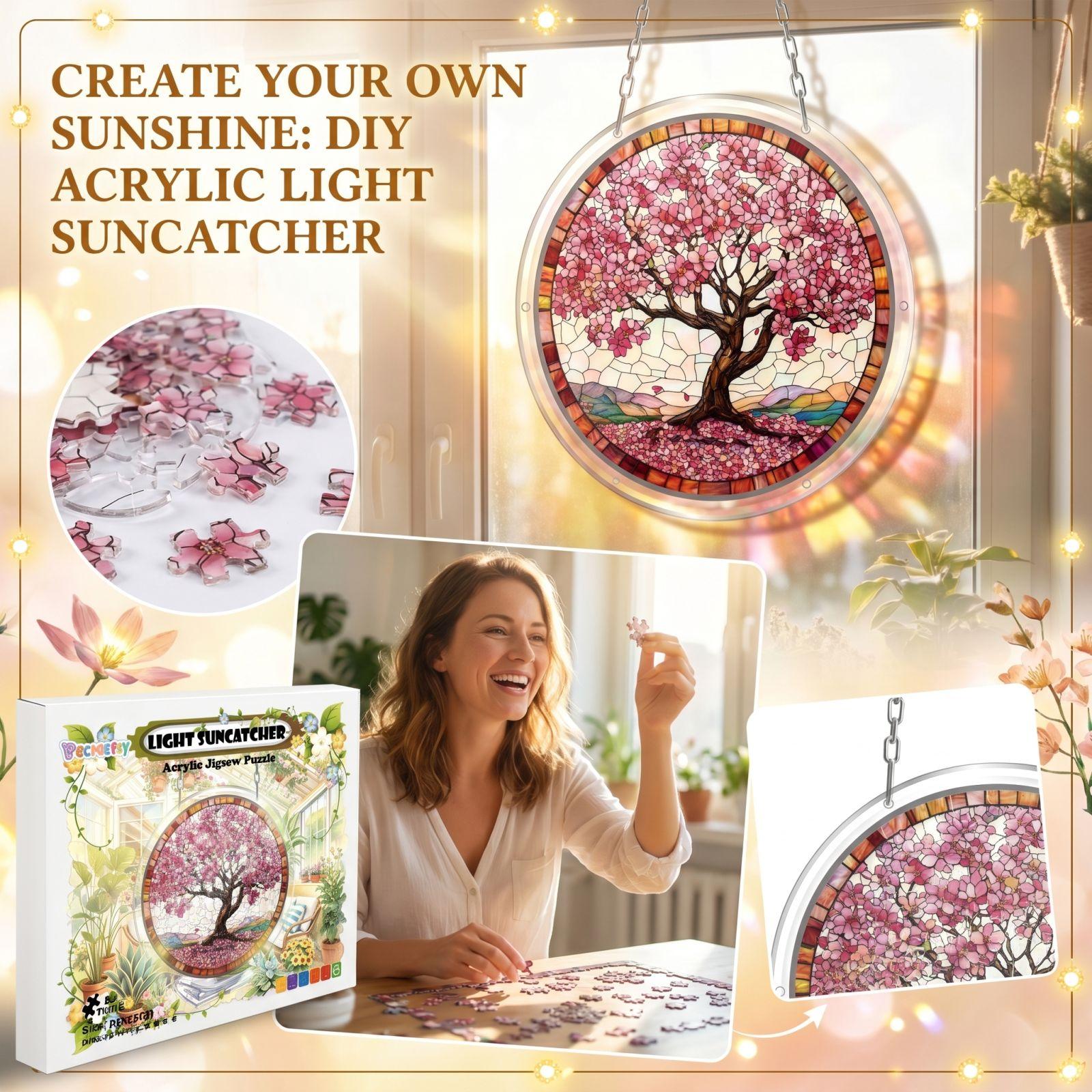 DIY Acrylic Mosaic Window Decoration Kit Tree Design Round Frame Craft Kit for Home Wall Art and Handmade Projects Suitable for Indoor Use One Size
DIY Acrylic Mosaic Window Decoration Kit Tree Design Round Frame Craft Kit for Home Wall Art and Handmade Projects Suitable for Indoor Use One Size