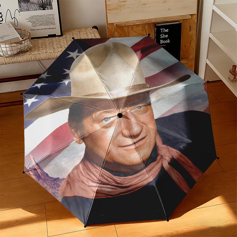 1pc American actor John Wayne Umbrella Portable Folding Umbrella Iron Frame Hole Bone Structure Outdoor Home Umbrella
1pc American actor John Wayne Umbrella Portable Folding Umbrella Iron Frame Hole Bone Structure Outdoor Home Umbrella